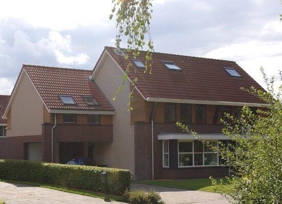 Opbouw op het dak van een garage