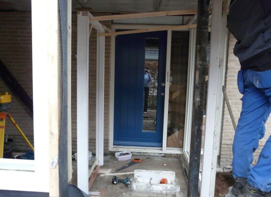 Verbouw: voordeur wordt verplaatst